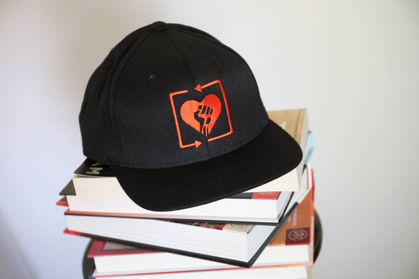 Square HeartFist Logo Snapback Hat (Black)