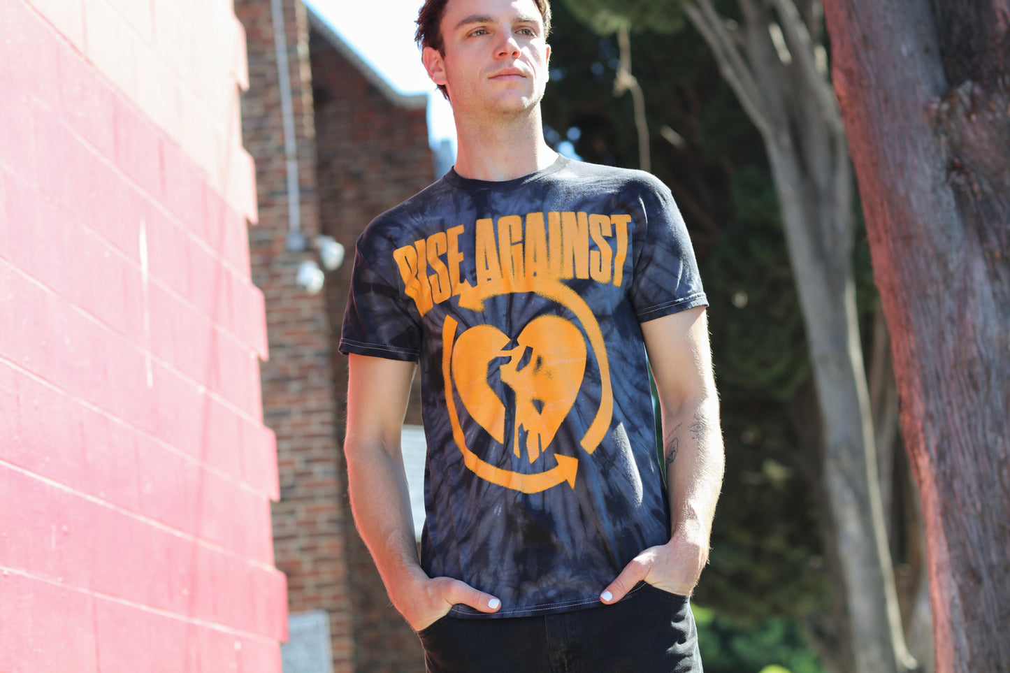 Blurred HeartFist T-Shirt (Black Spider Dye)