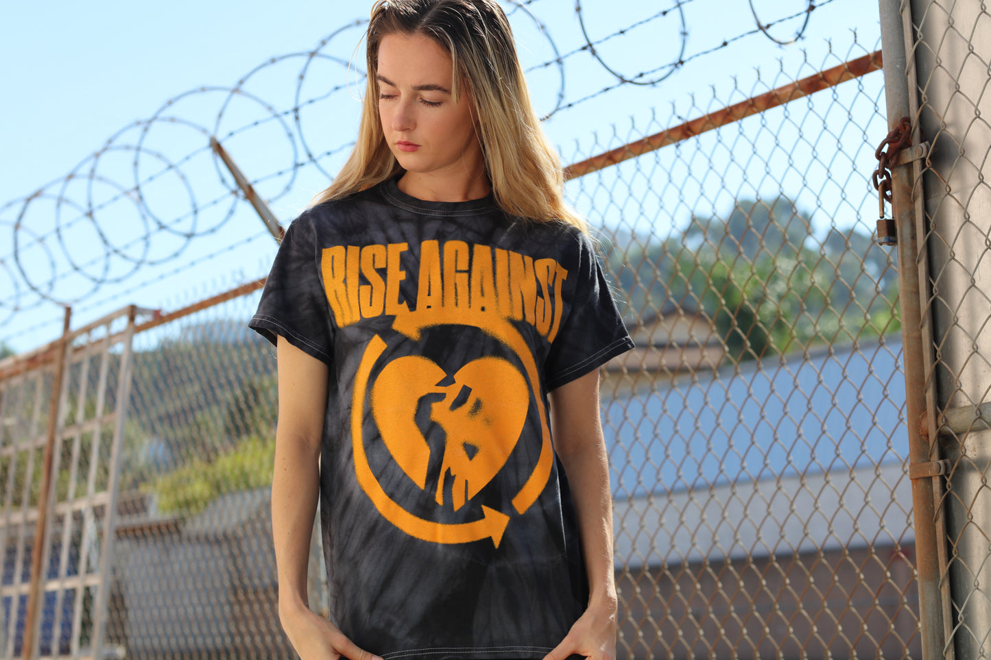 Blurred HeartFist T-Shirt (Black Spider Dye)