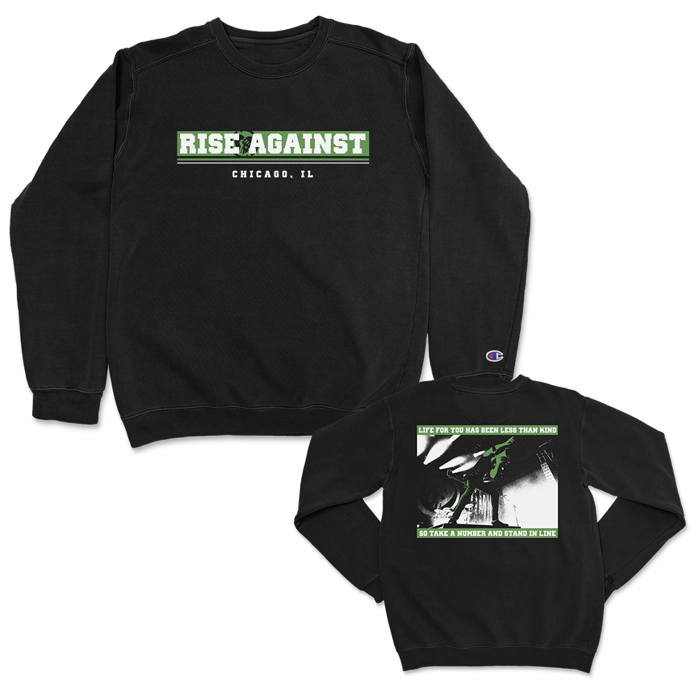 Stand In Line Crewneck Sweatshirt (Black)
