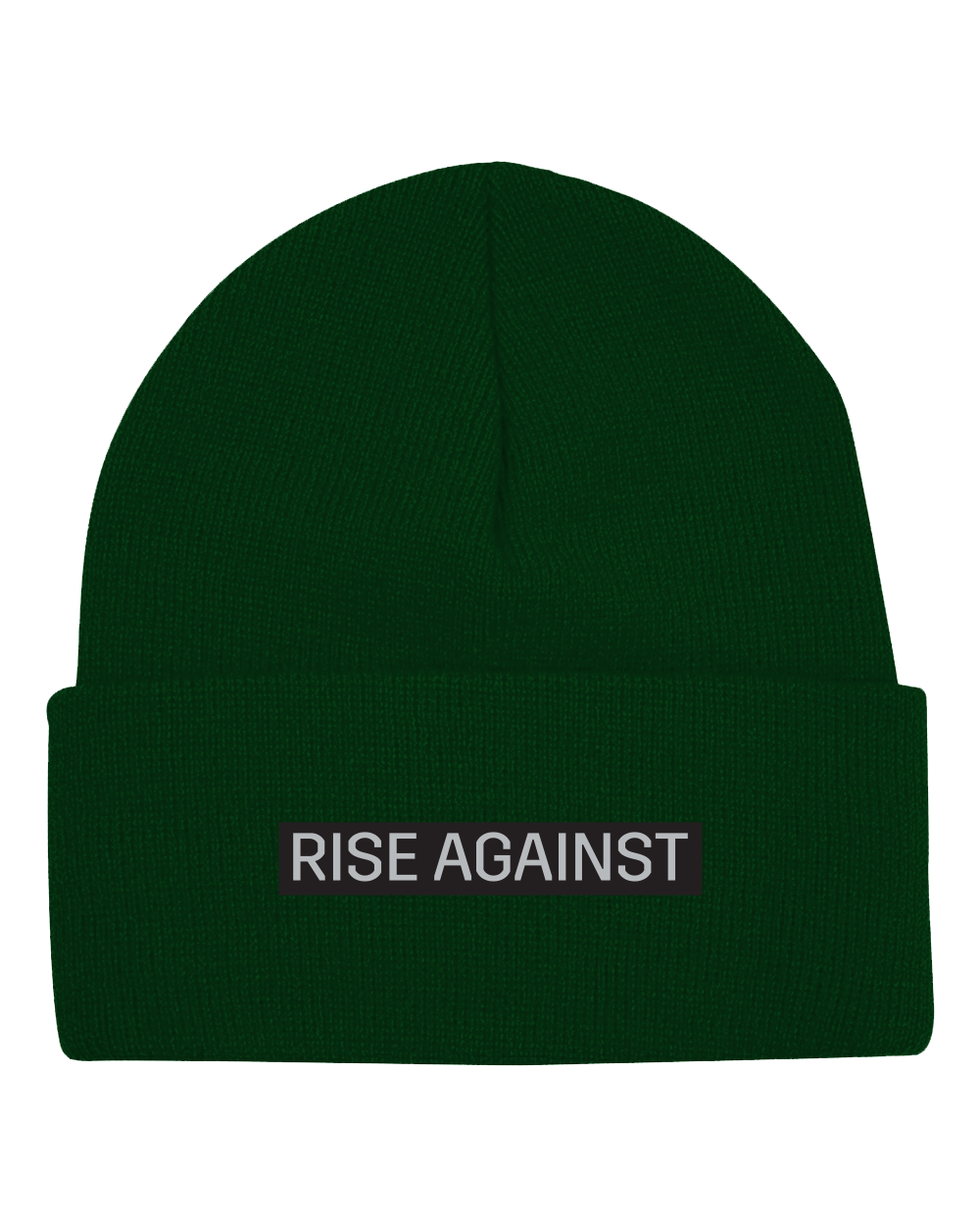 Band Label Beanie (Green) Rise Against Merch