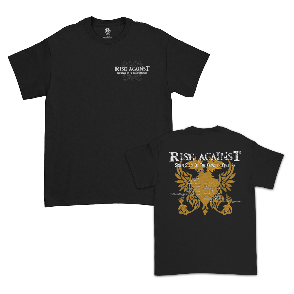 Siren Song 20th Anniversary Crest and Tracklist T-Shirt (Black