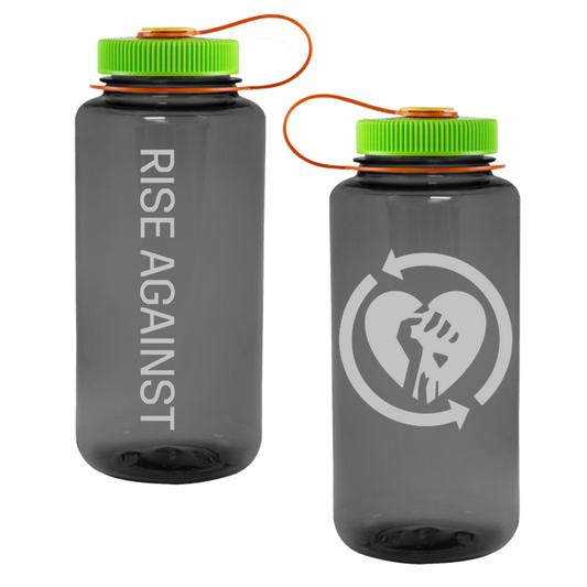 Heartfist Nalgene 32oz Water Bottle (Grey/Kiwi)