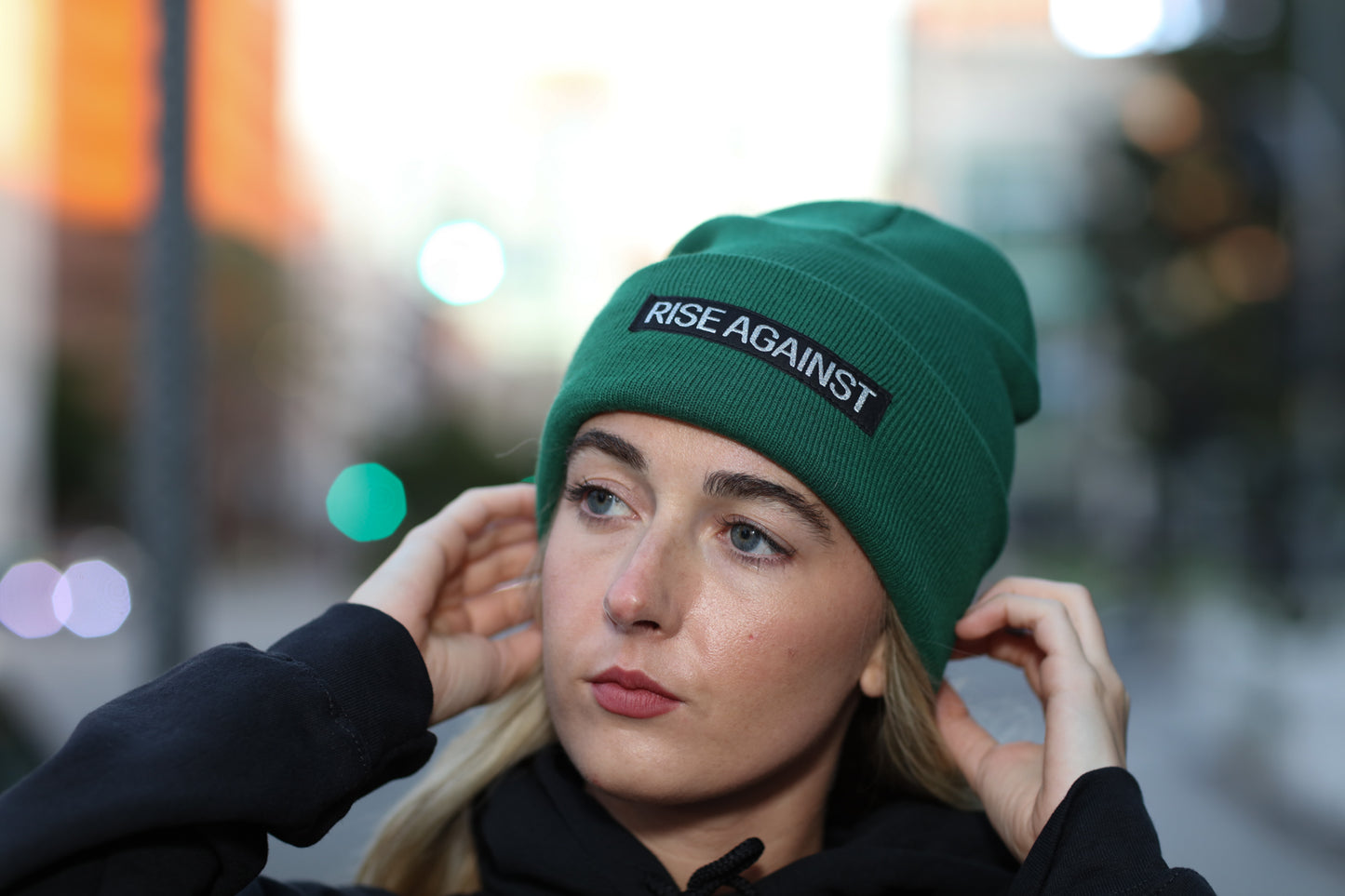 Band Label Beanie (Green)