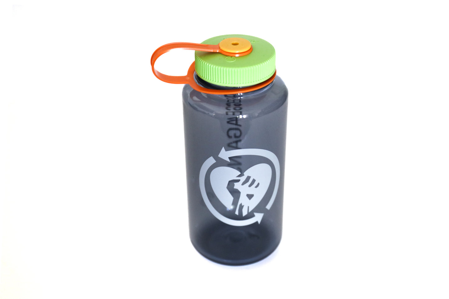 Heartfist Nalgene 32oz Water Bottle (Grey/Kiwi)