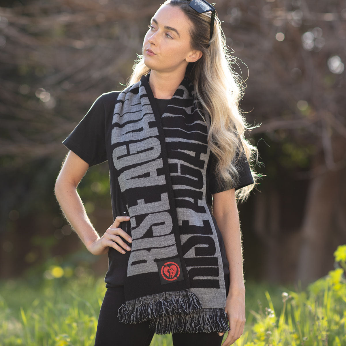 Mirrored Logo Scarf