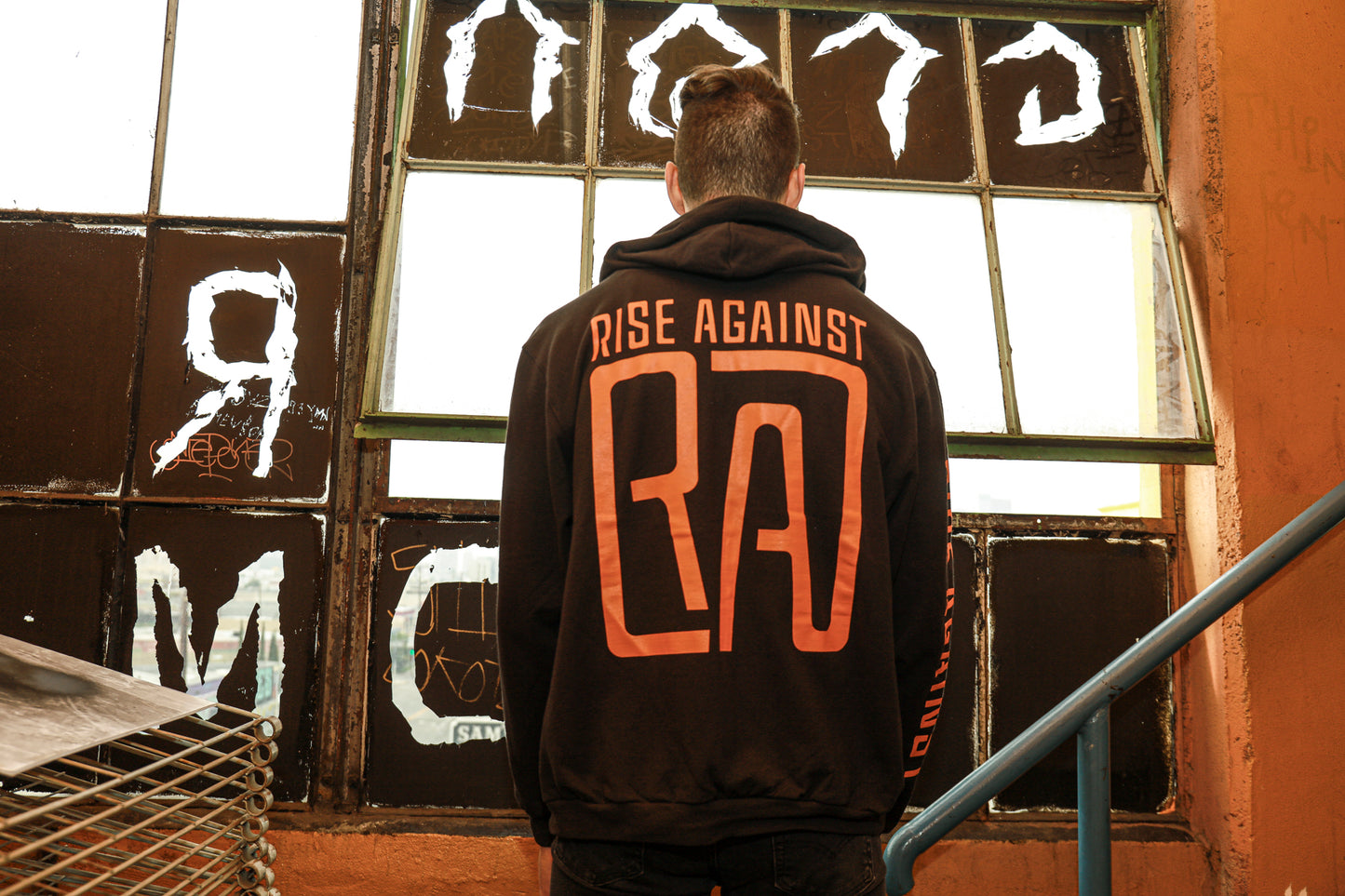 Square Heartfist RA Logo Zip Up Hoodie (Black)