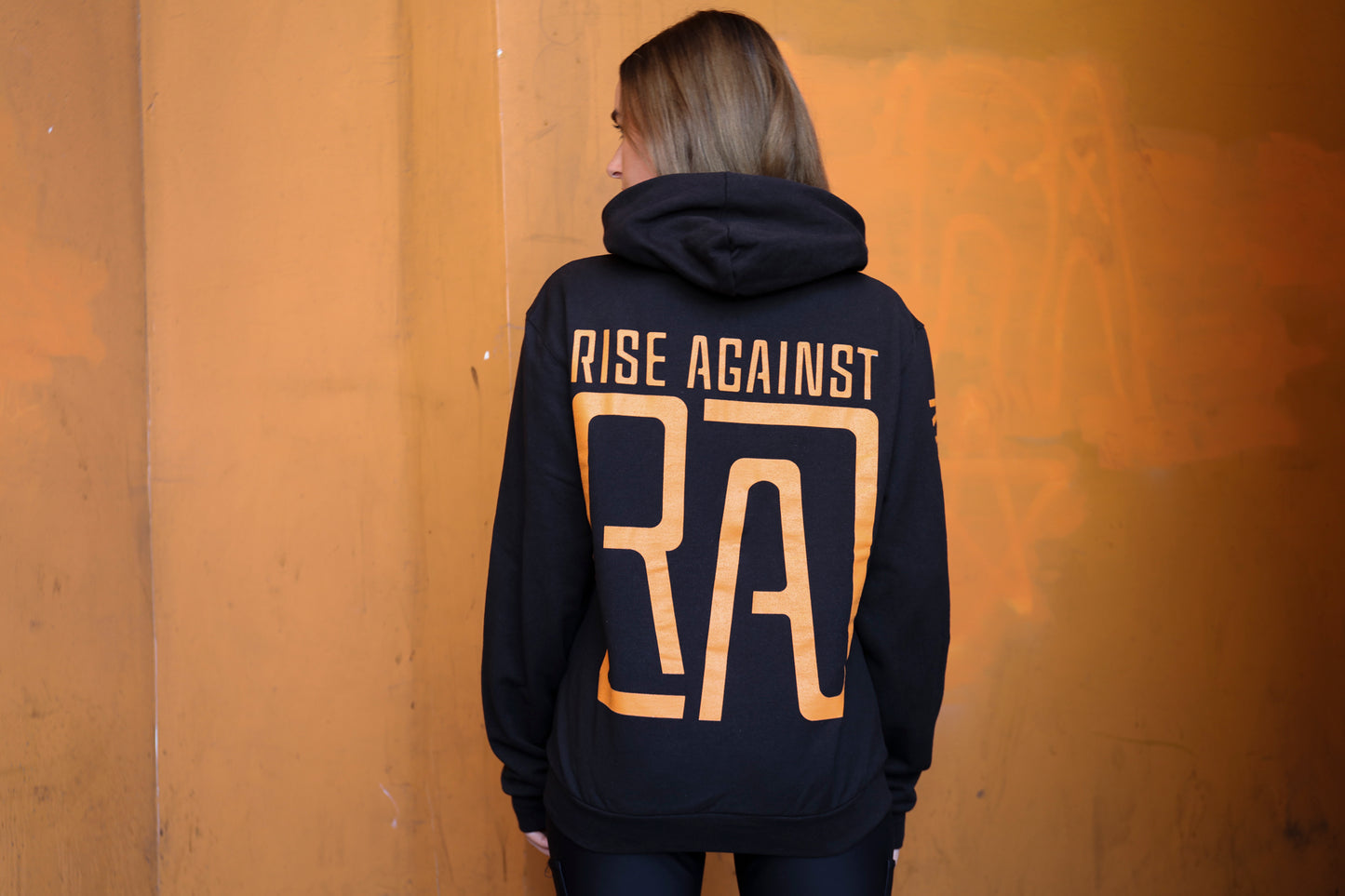 Square Heartfist RA Logo Zip Up Hoodie (Black)