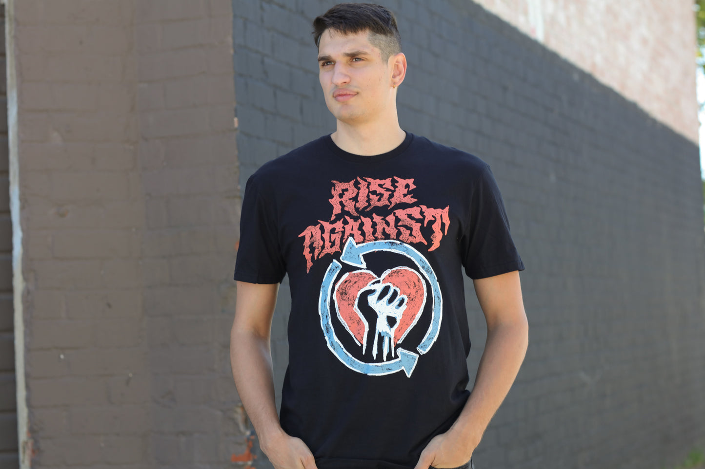 Chalk HeartFist T-Shirt (Black)