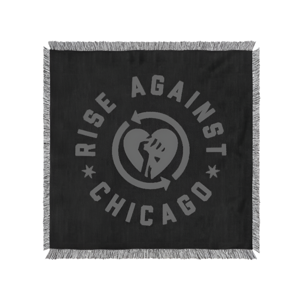 CHICAGO HeartFist Woven Blanket (Black)