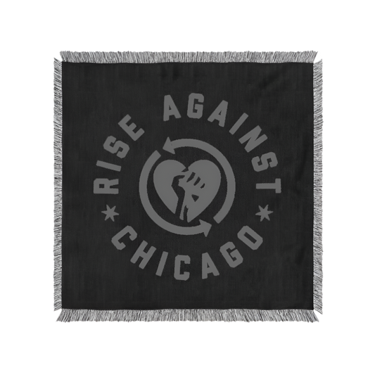 CHICAGO HeartFist Woven Blanket (Black)