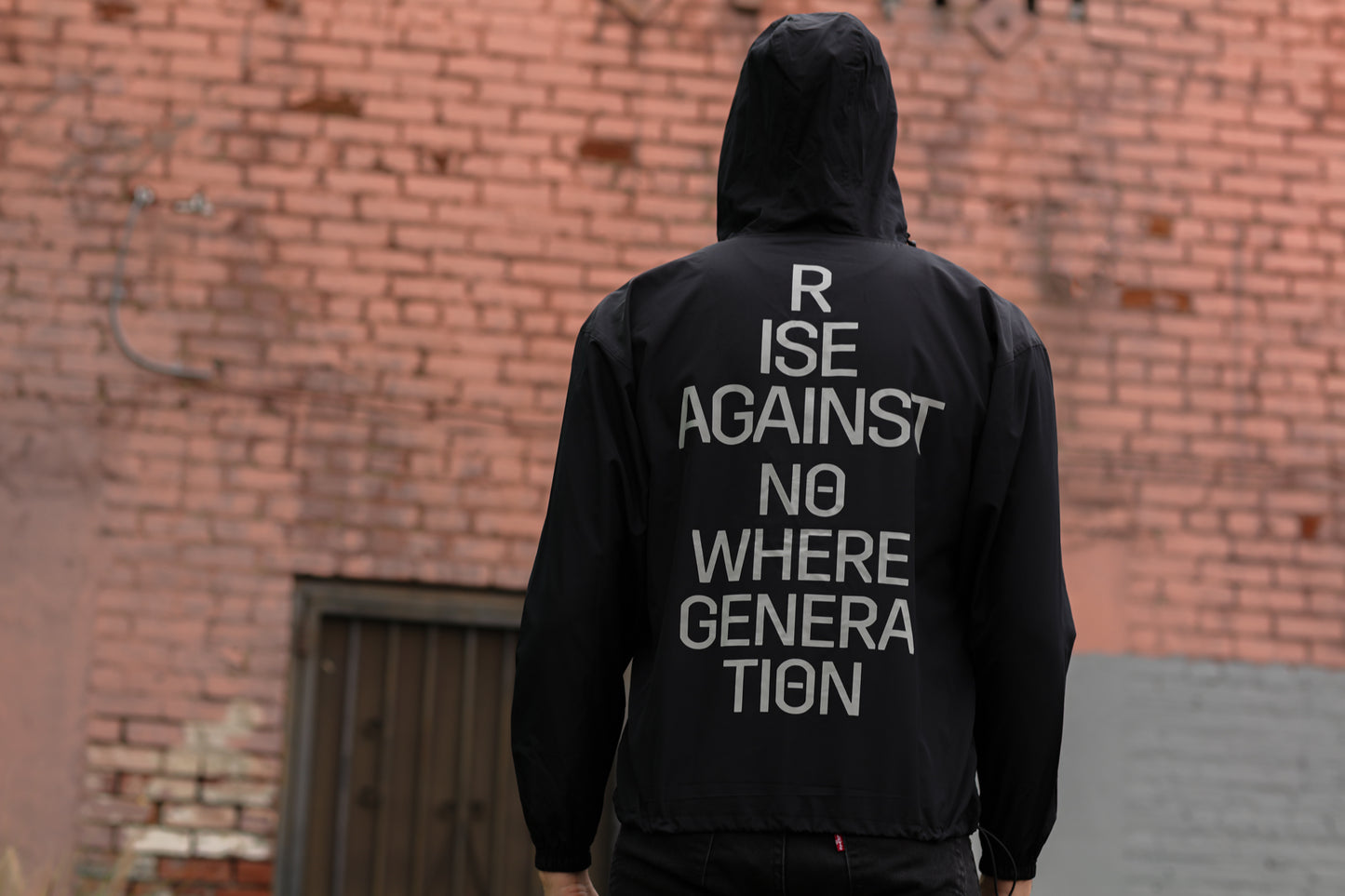 Nowhere Generation Windbreaker Jacket (Black)