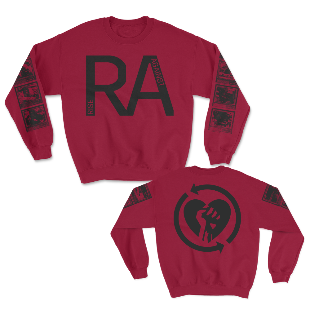 HeartFist TV Crewneck Sweatshirt (Garnet)